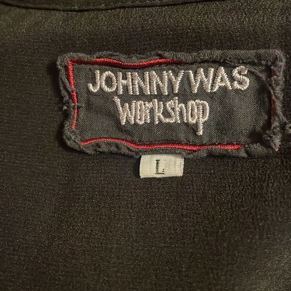 JOHNNY WAS HIMMEL BOHO HENLEY SILK TUNIC DRESS. - Picture 7 of 8